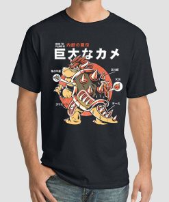 Giant Japanese Turtle Monster in Sea Shirt