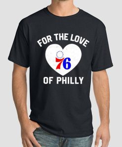 Logo for the Love of Philly 76ers Shirt