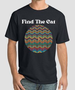 Vintage Colours Cat Optical Illusion Shirt