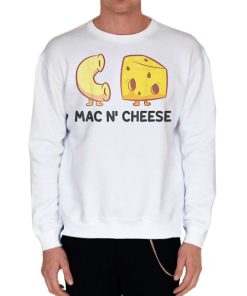 White Sweatshirt Cute Food I Love Mac and Cheese