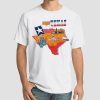 State Flag Map Texas Tees