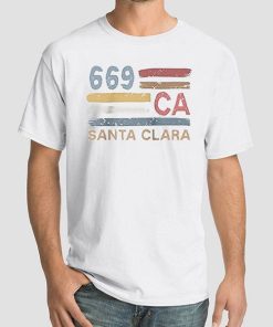 Vintage Santa Clara Area Code 669 Shirt