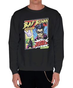 Black Sweatshirt Poster Royal Rumble Bad Bunny Wwe