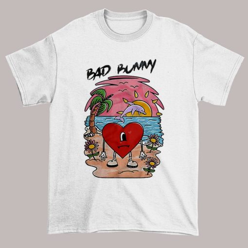 Funny Bad Bunny Heart Album Shirt