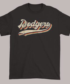 Vintage Retro Logo Dodgers T Shirt